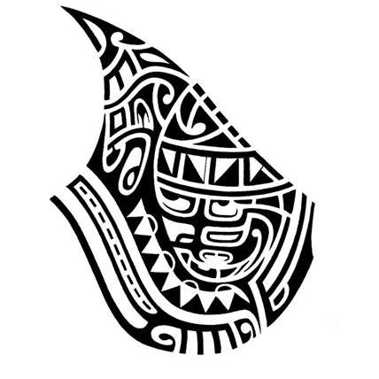Tribal Chest Tattoo Design