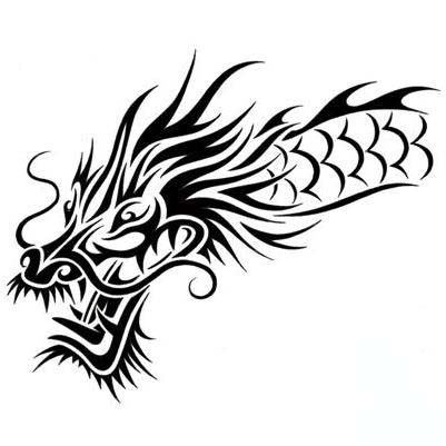 Designtattoo  Initials on Tribal Japanese Dragon Tattoo Design   Tattoowoo Com