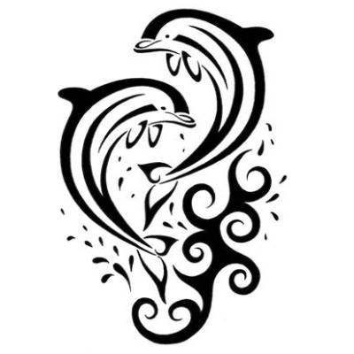 Dolphin Tattoo Design CYF-00451 | TattooJohnny.com