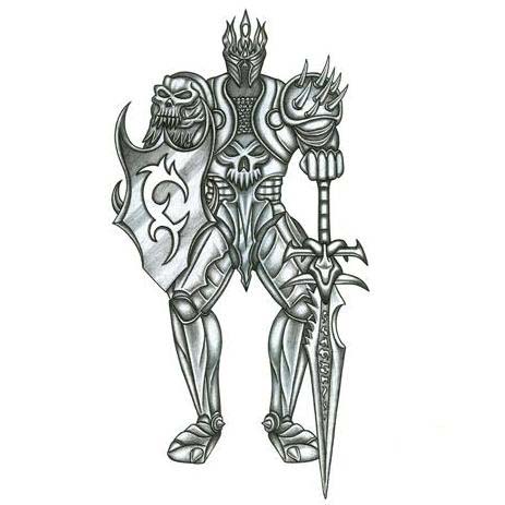 Iron Warrior Giant Tattoo Design 