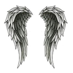 Angel Wings Back Tattoo Design - TattooWoo.com