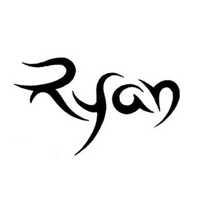 letter r tribal tattoo