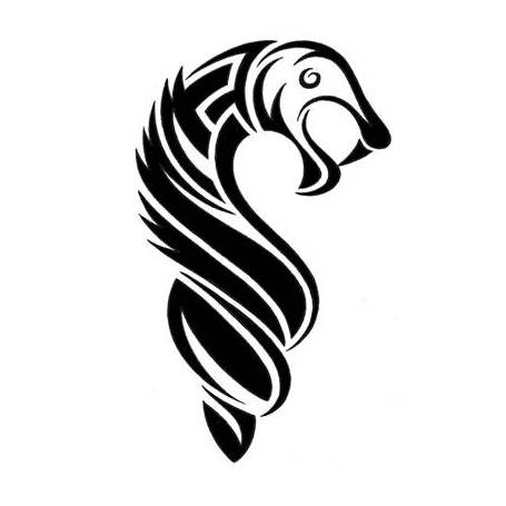 Tribal River Snake Tattoo Design 
