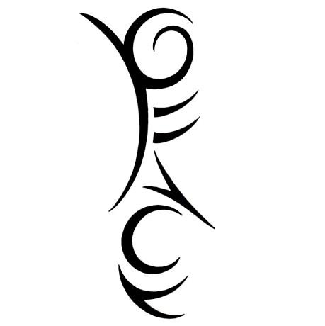 Peace Word Tattoo Design - Tribal Art Style Letters - TattooWoo.com